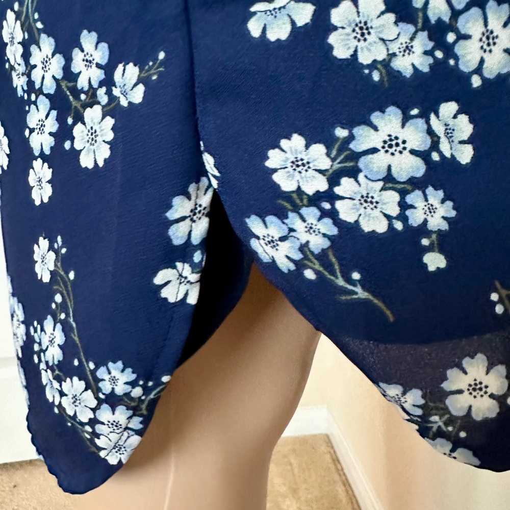 Ralph Lauren Navy Floral Long Sleeve Dress - Picture 6 of 15